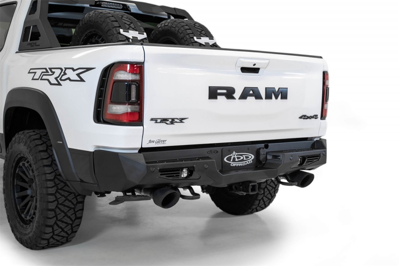 Ram 1500 TRX Bumper - Rear - Addictive Desert Designs - Bomber - Hammer Black - `21-`27